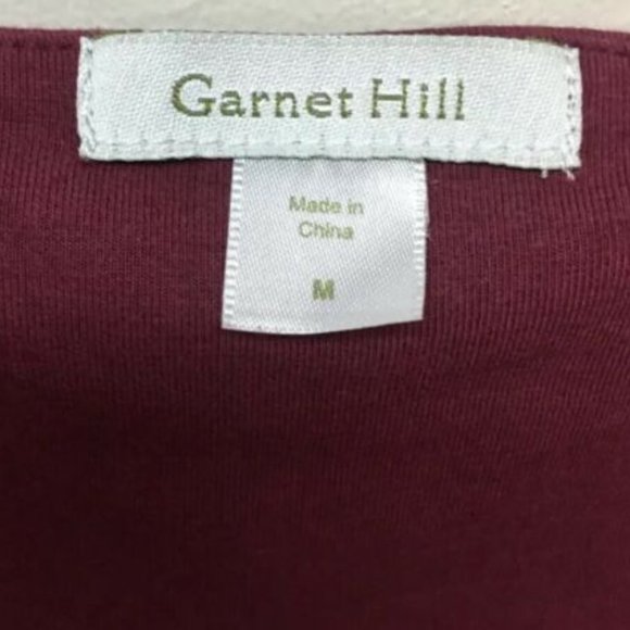 Garnet‎ Hill Gathered V-Neck Knit Jersey Dress - Picture 2 of 5